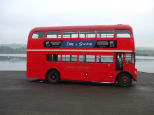Some Unusual Publicity Courtesy of Brian Turner's Routemaster Bus (Copyright Louise Turner 2013) 